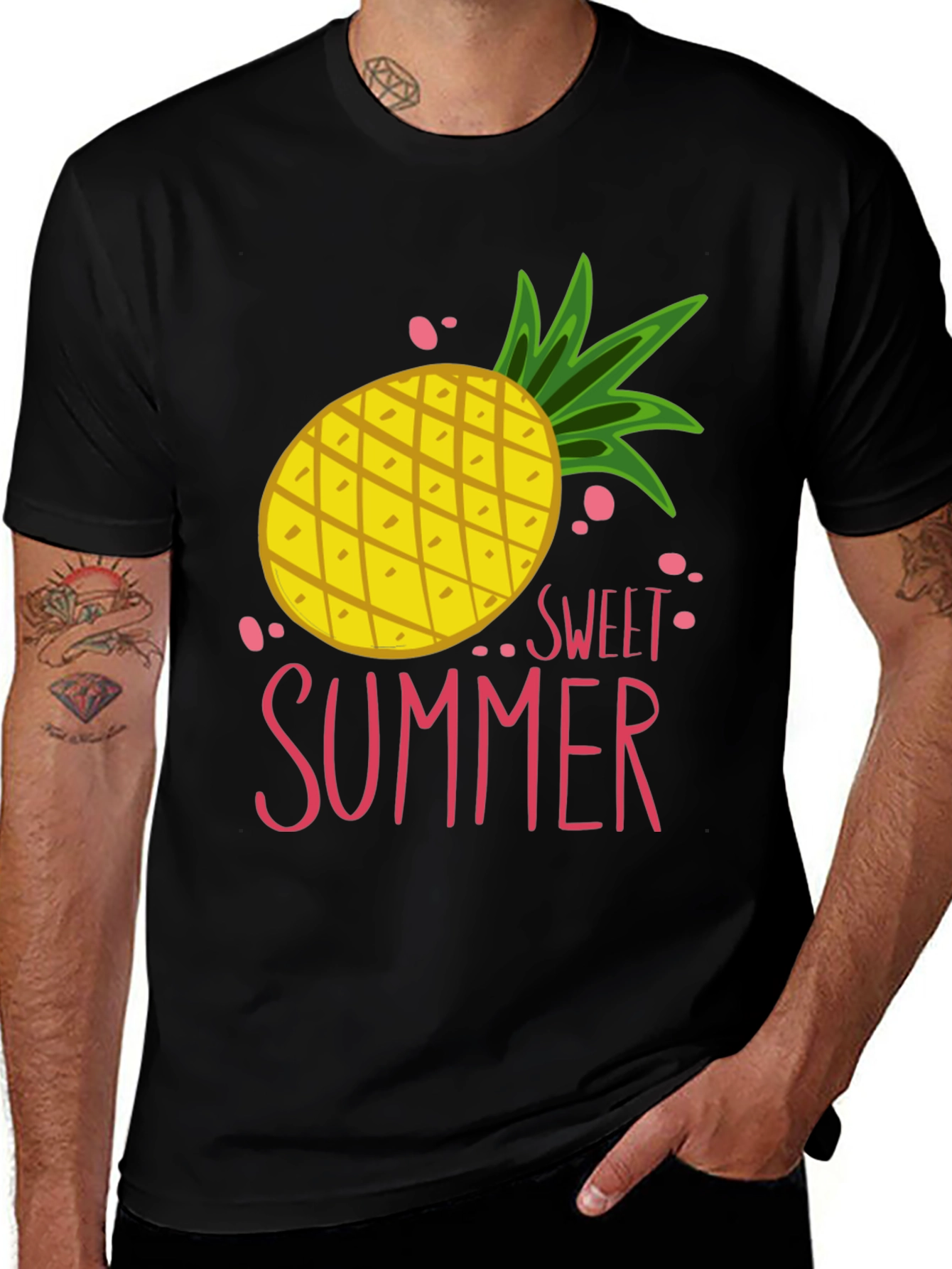Variant 12 of Sweet Summer Pineapple Graphic Tee