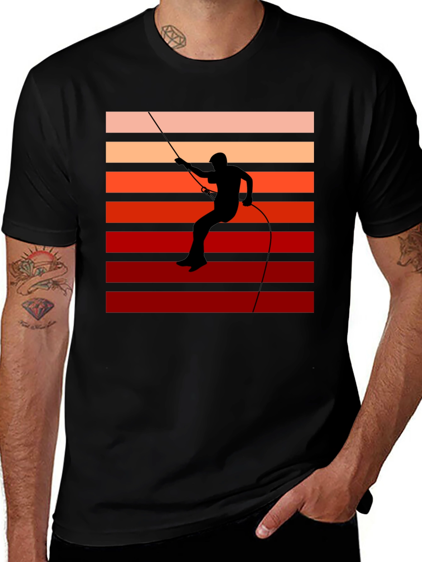 Variant 20 of Retro Rock Climbing T-Shirt