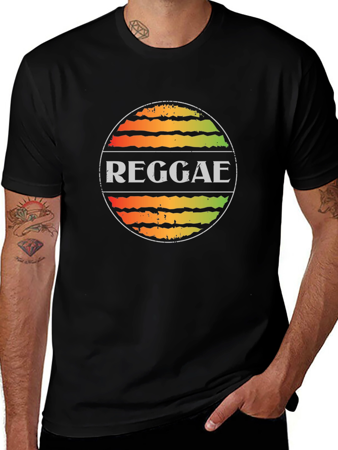 Variant 13 of Reggae Rasta T-Shirt - Vintage Style Music Tee