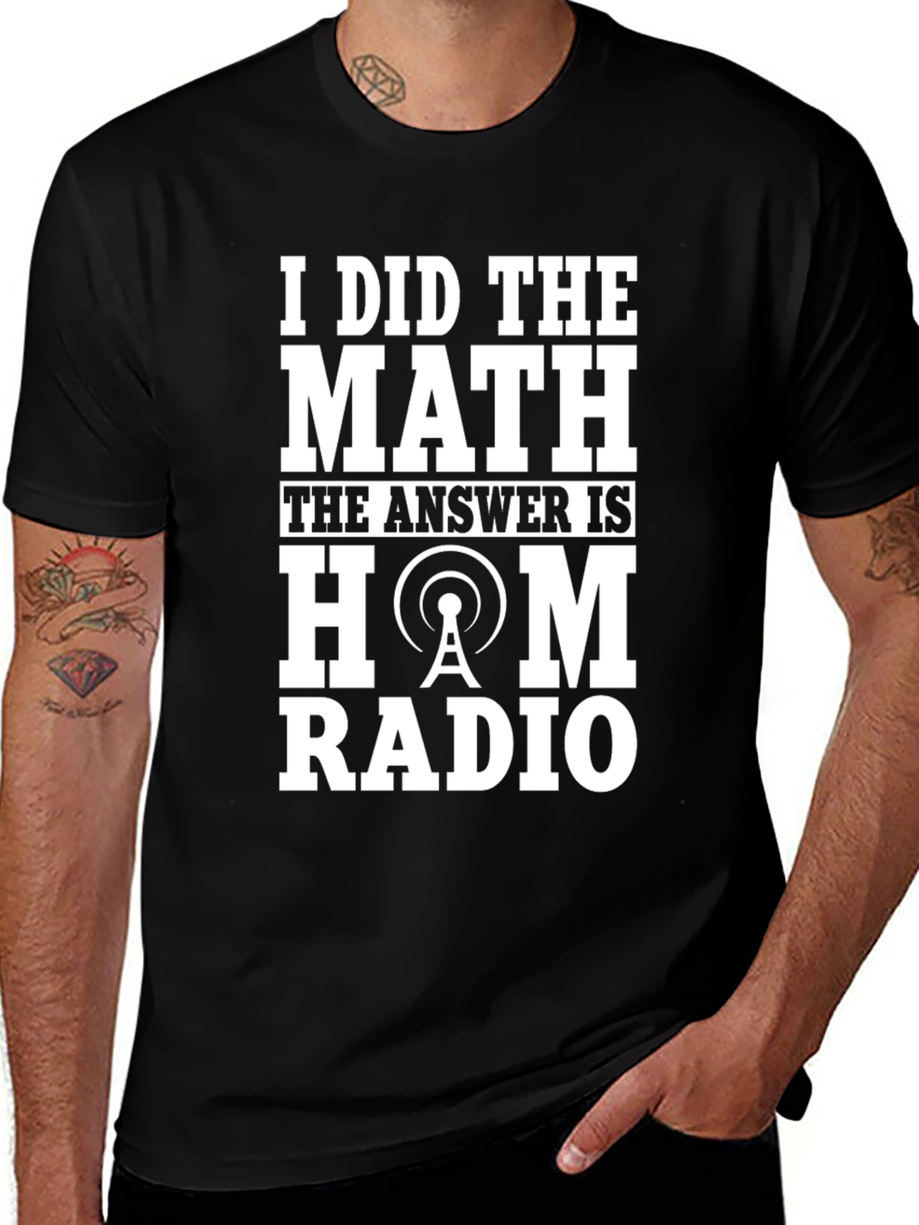 Variant 23 of I Did The Math Ham Radio T-Shirt
