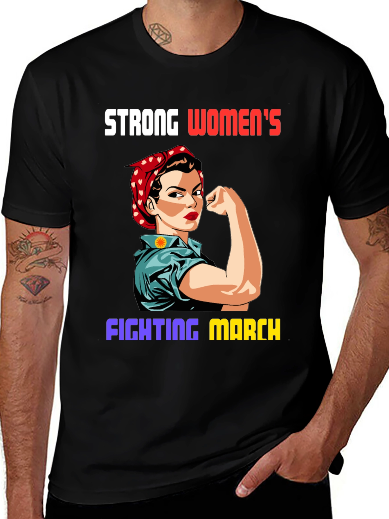 Variant 8 of Strong Women's Fighting March T-Shirt
