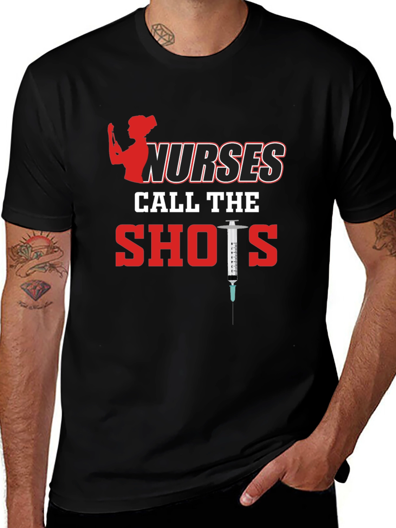 Variant 24 of Nurses Call The Shots Graphic T-Shirt