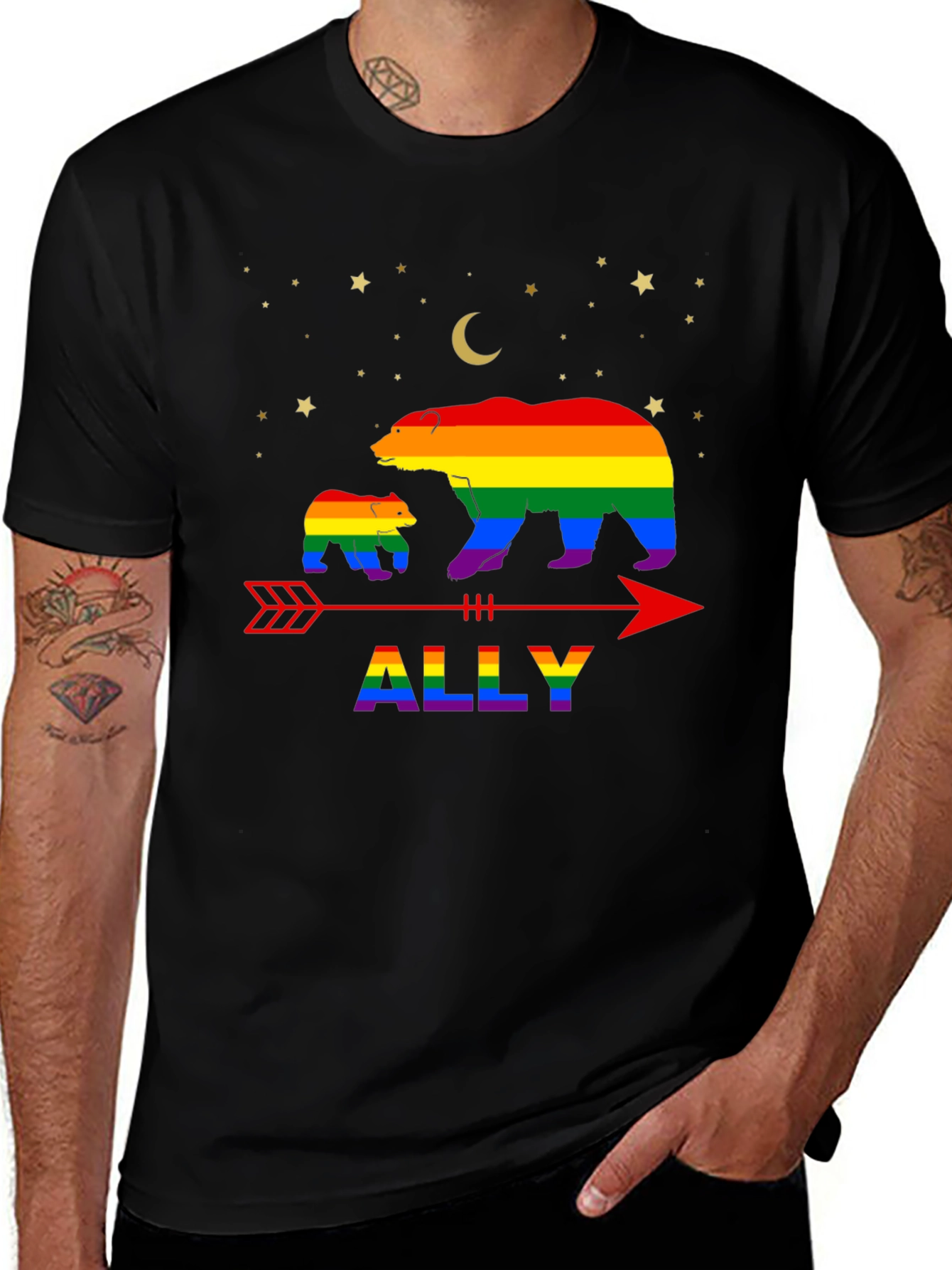 LGBTQ Ally Bear Pride T-Shirt