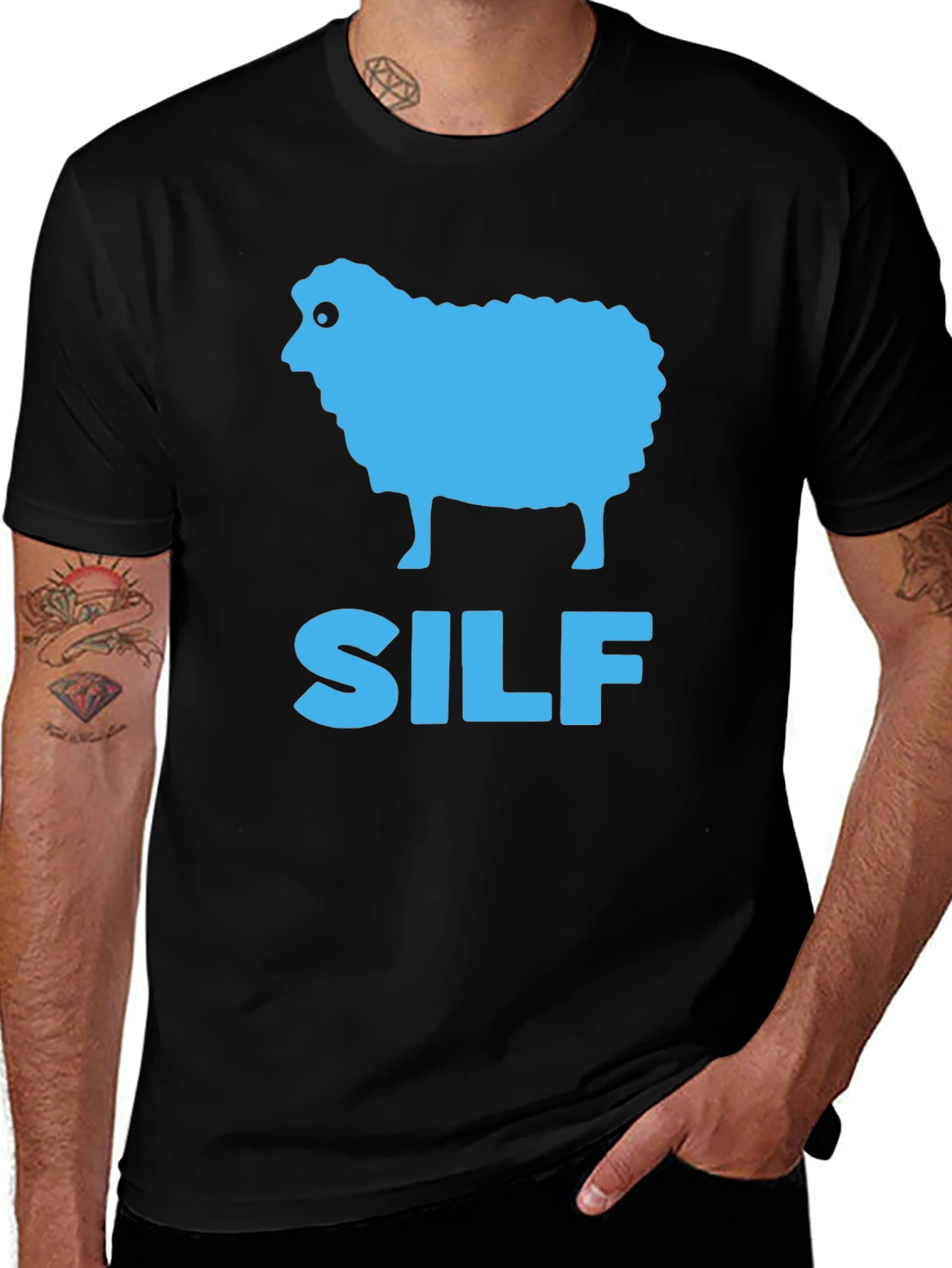Variant 24 of SILF Sheep T-Shirt - Quirky Humor Tee