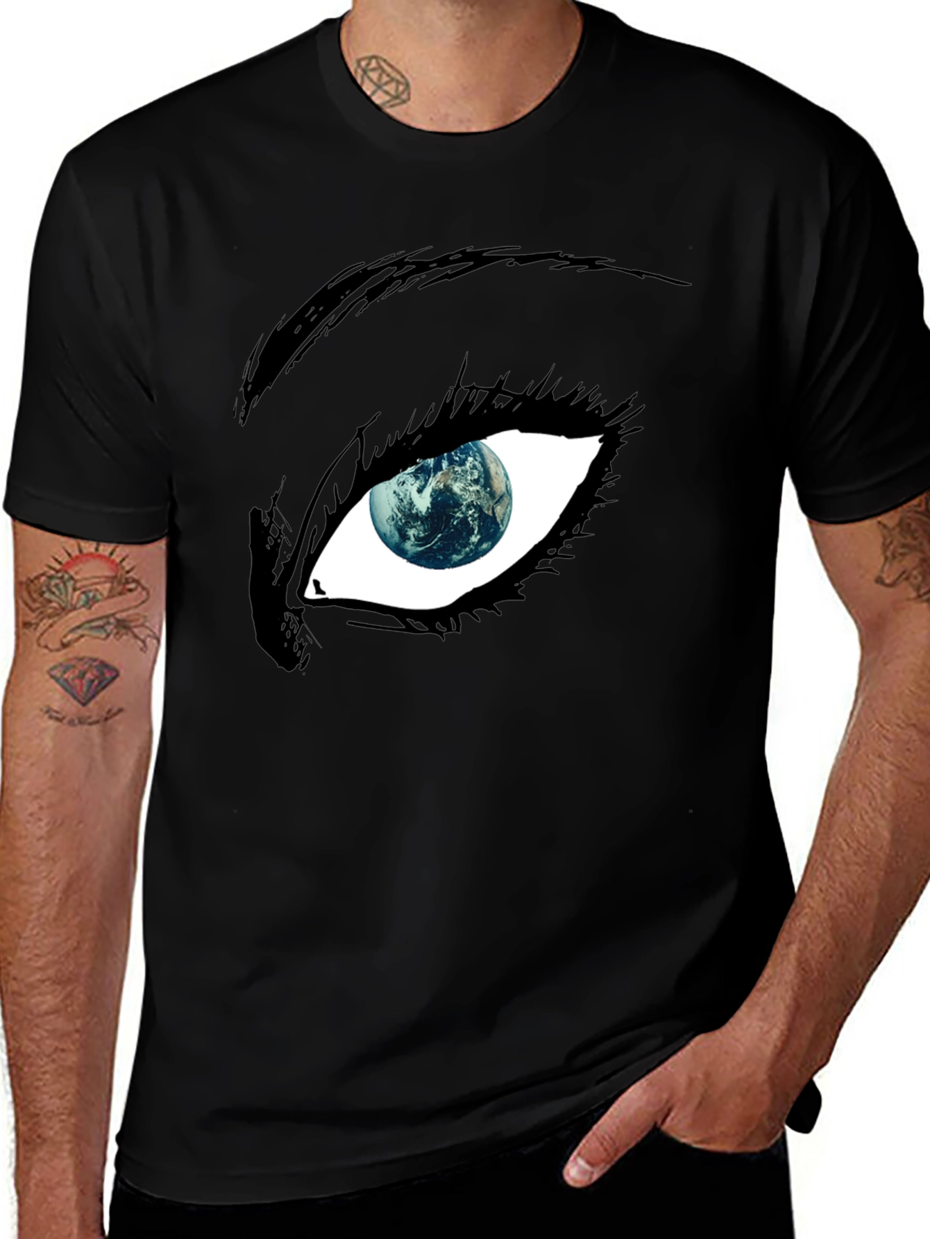 Variant 28 of Eye on the World Graphic T-Shirt