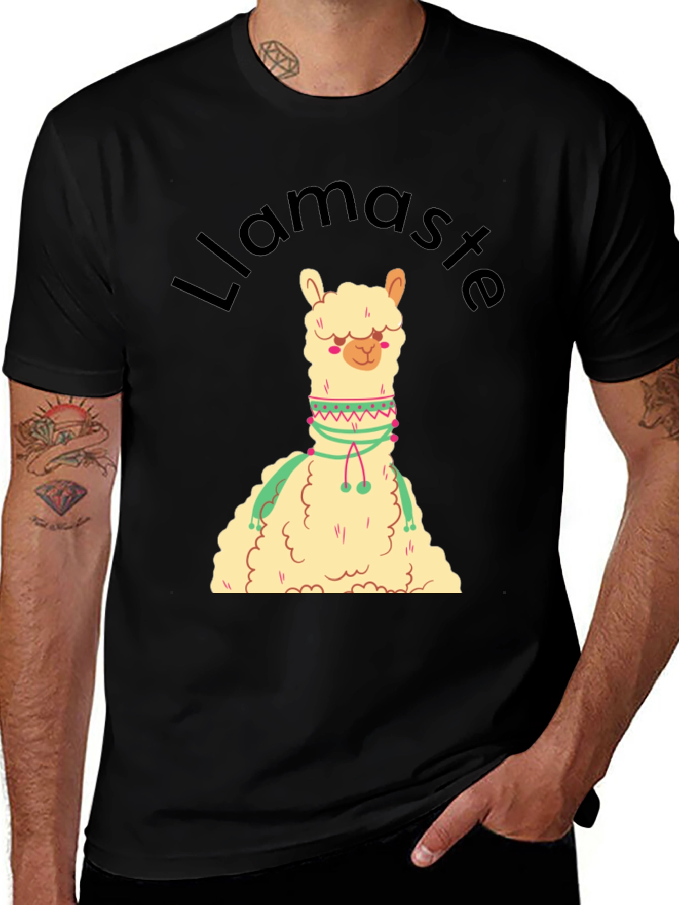 Variant 8 of Llamaste Graphic Tee - Cute Llama T-Shirt