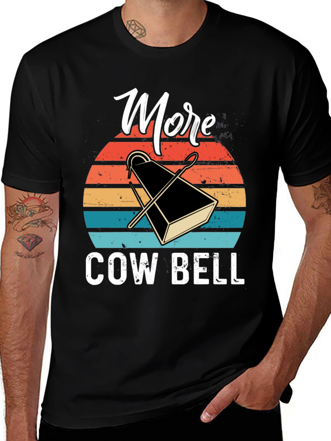 Variant 8 of More Cowbell T-Shirt - Retro Design