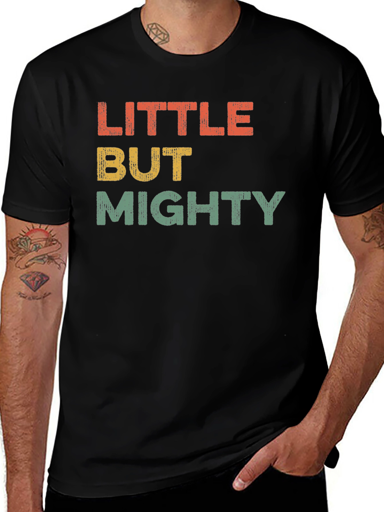 Black Little But Mighty Graphic T-Shirt main image
