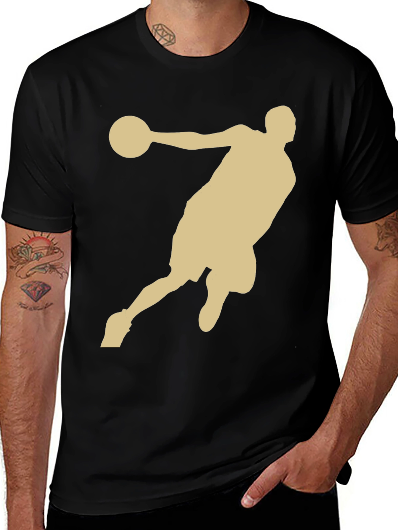 Variant 8 of Basketball Player Graphic T-Shirt