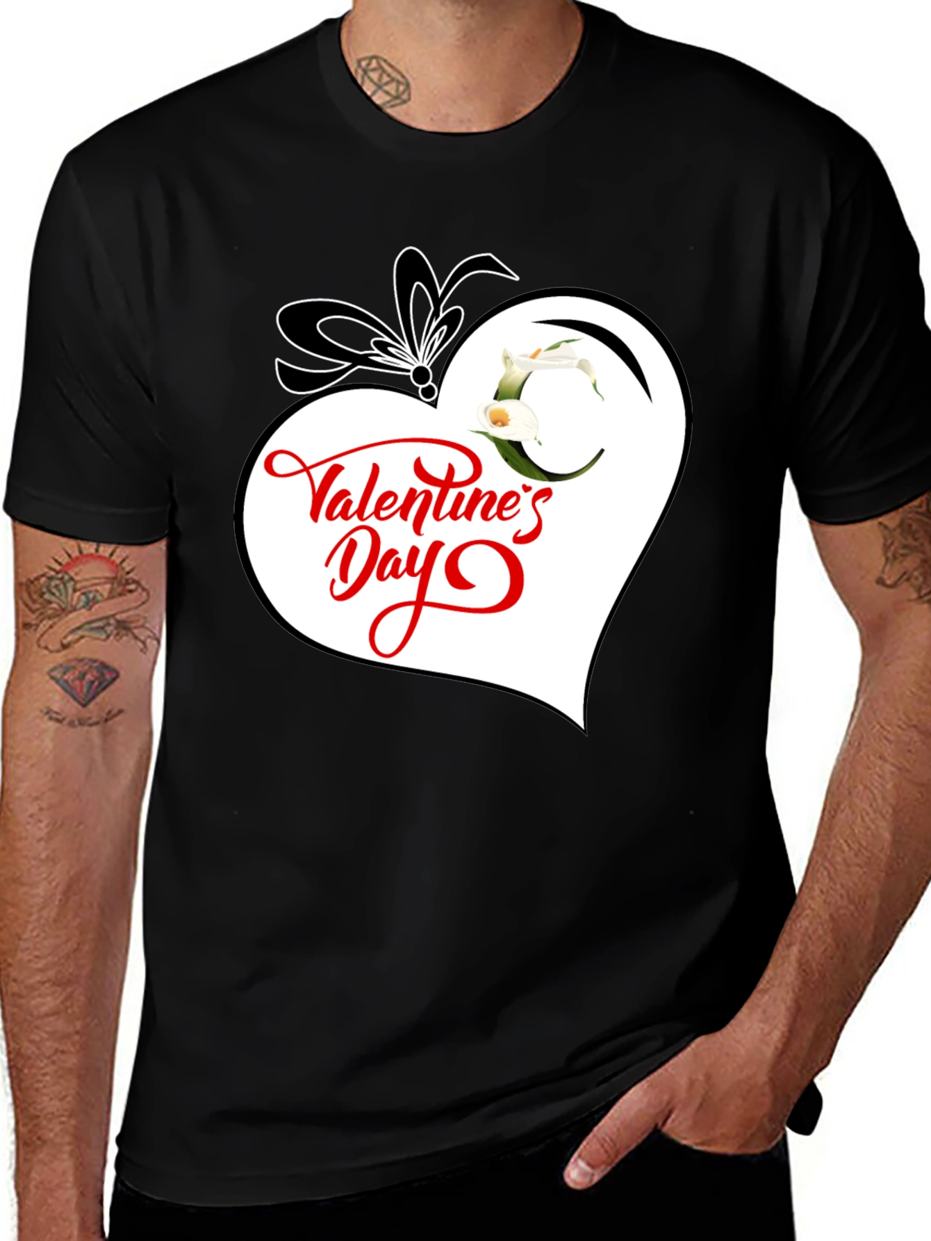 Variant 22 of Valentine's Day Heart Graphic T-Shirt