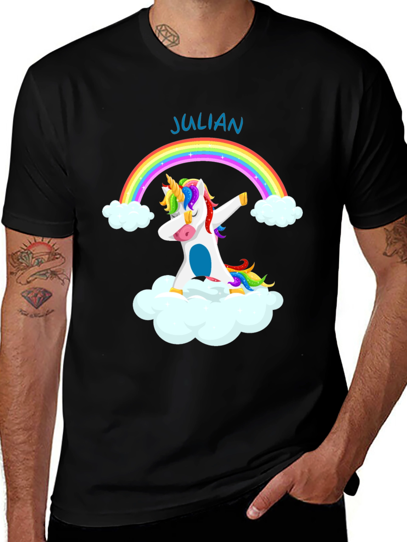 Personalized Unicorn Dabbing T-Shirt