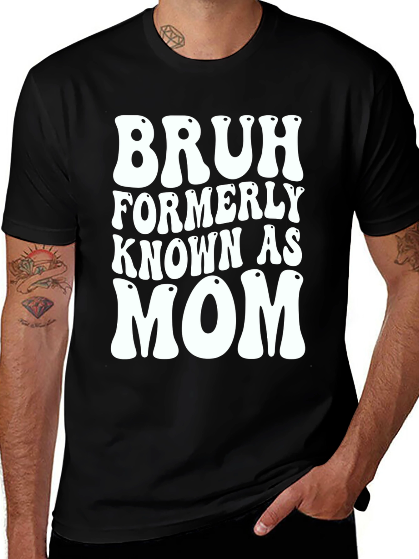Variant 8 of Bruh Formerly Known As Mom T-Shirt - Black