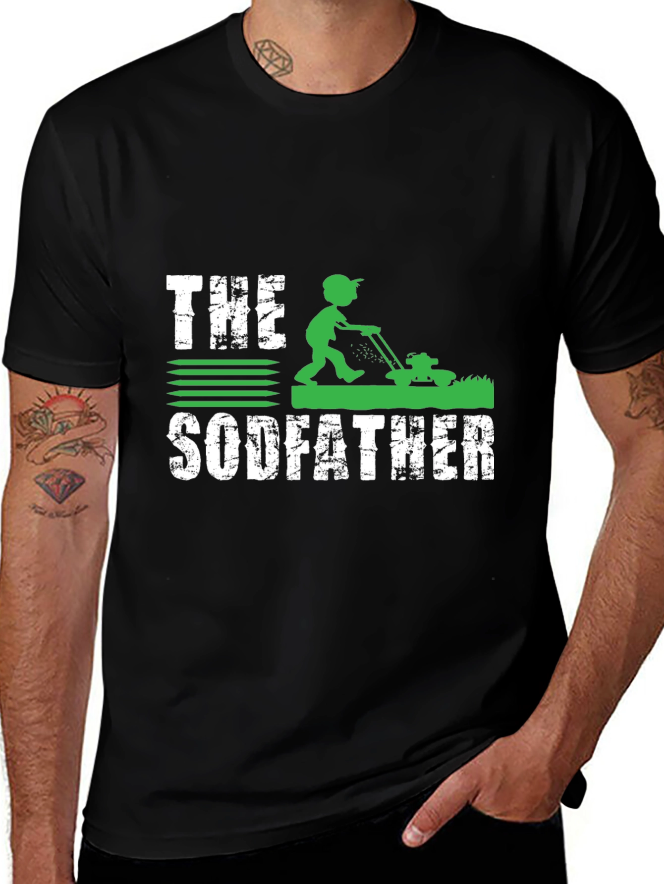 Variant 24 of The Sodfather Funny Lawn Care T-Shirt
