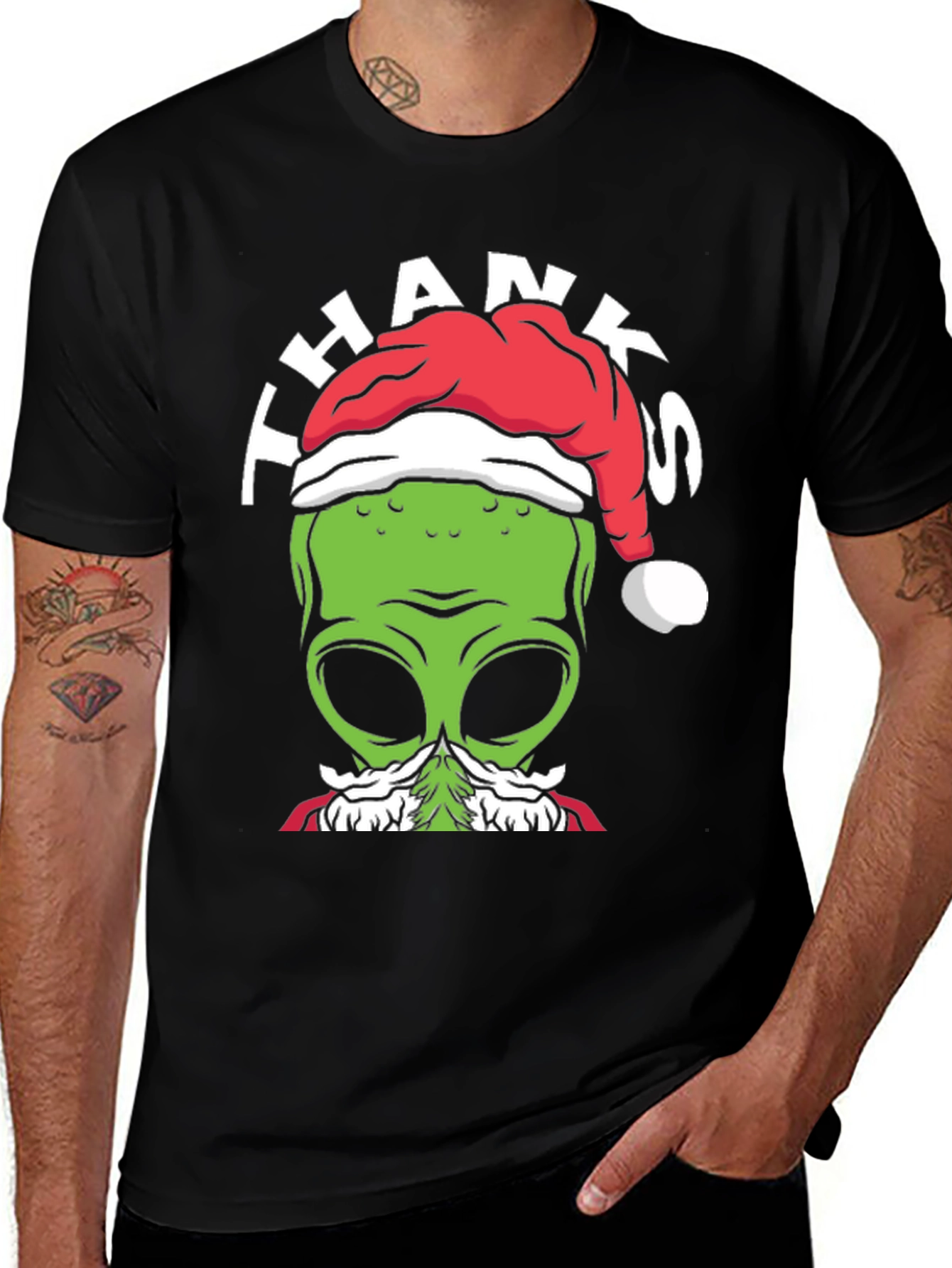 Alien Christmas T-Shirt - Thanks From Space!