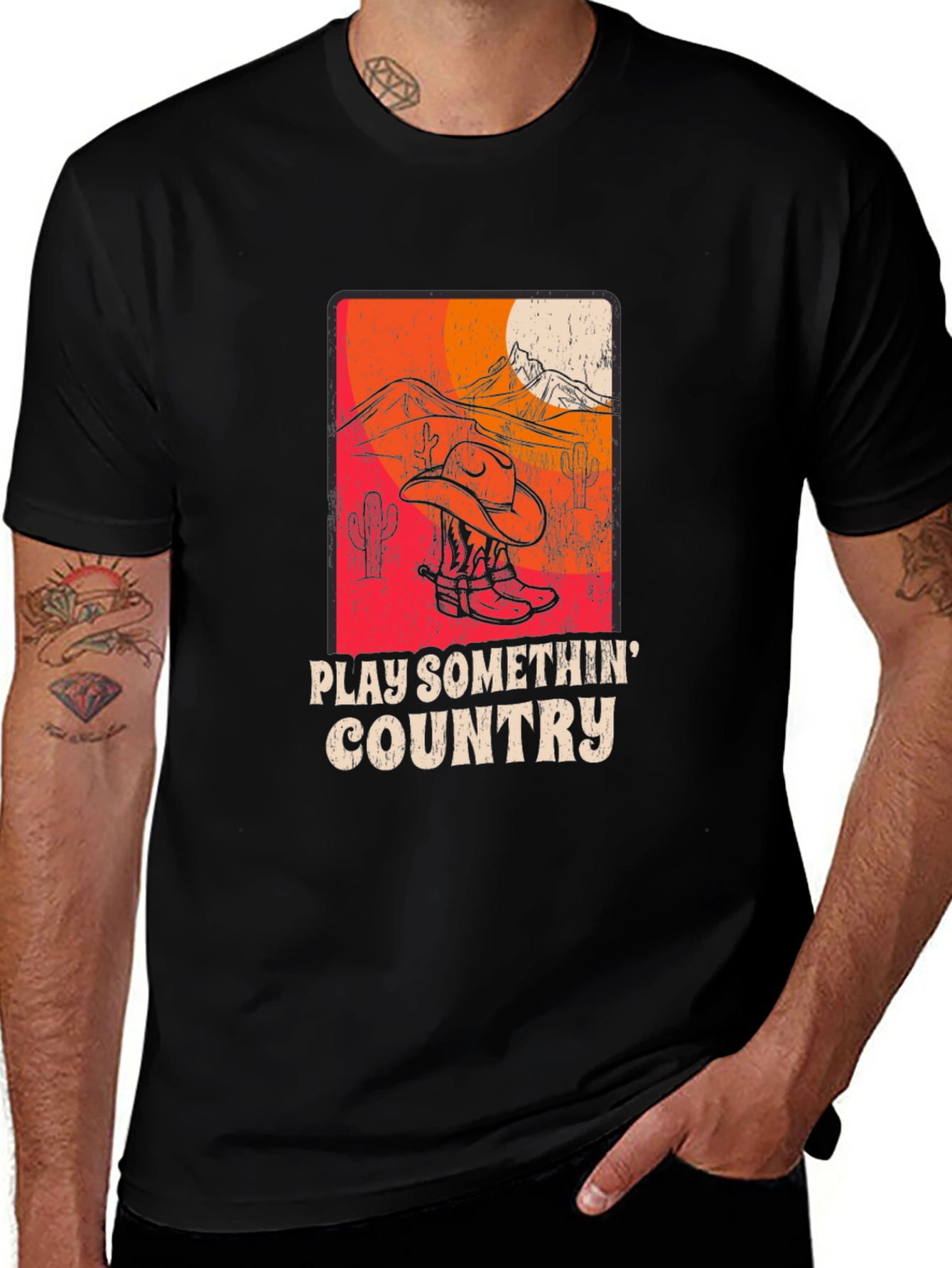Variant 20 of Play Somethin' Country Graphic T-Shirt