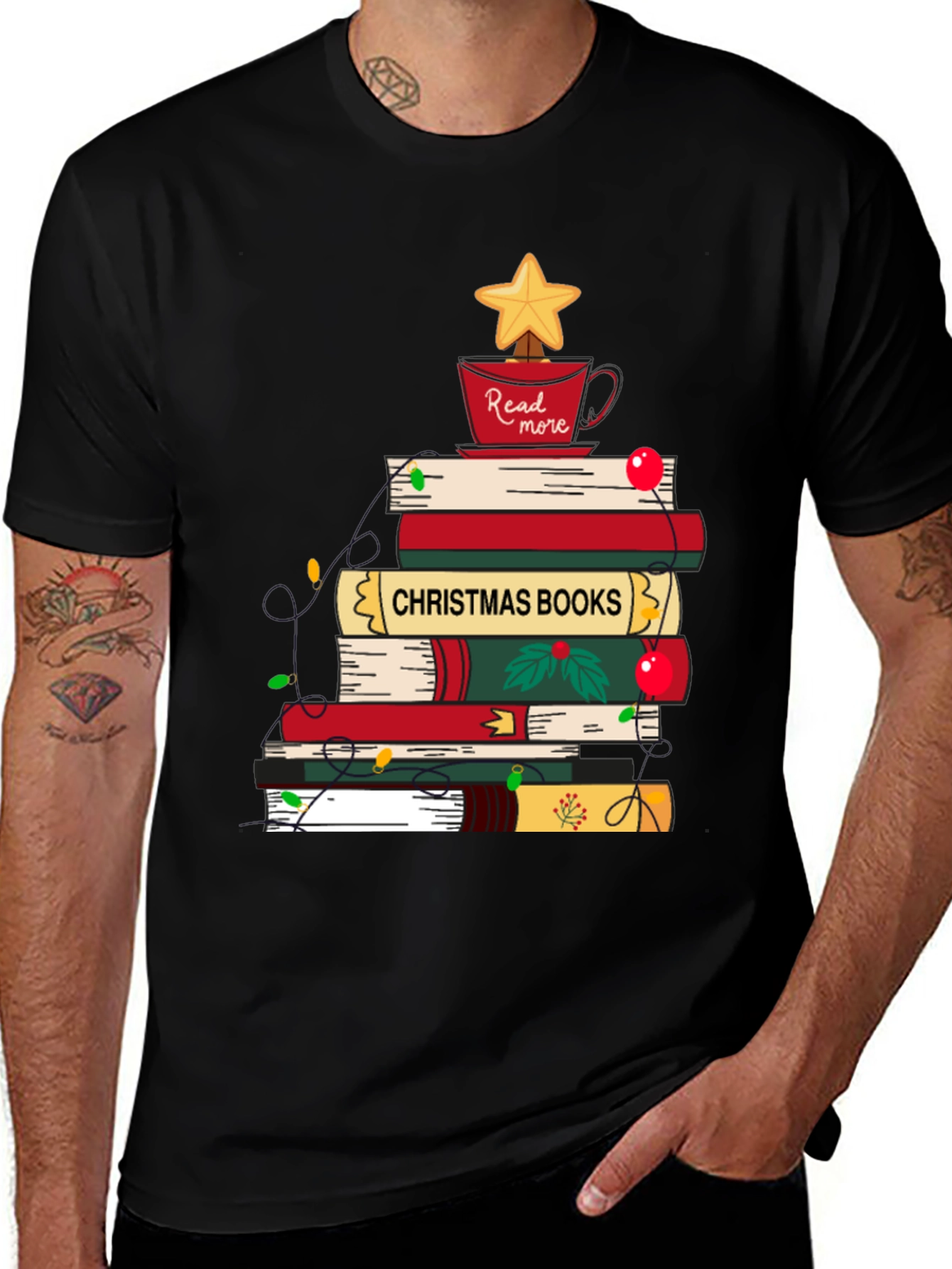 Variant 20 of Christmas Books T-Shirt