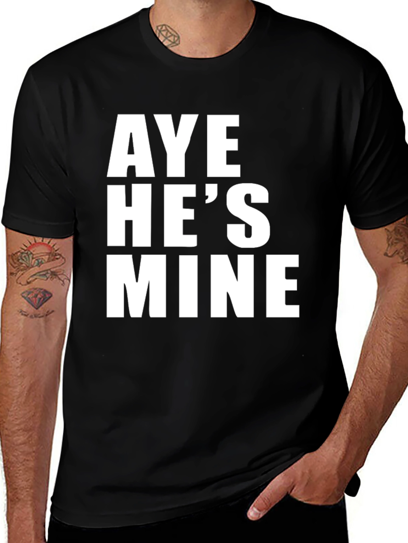 Variant 5 of Aye He's Mine Graphic Tee