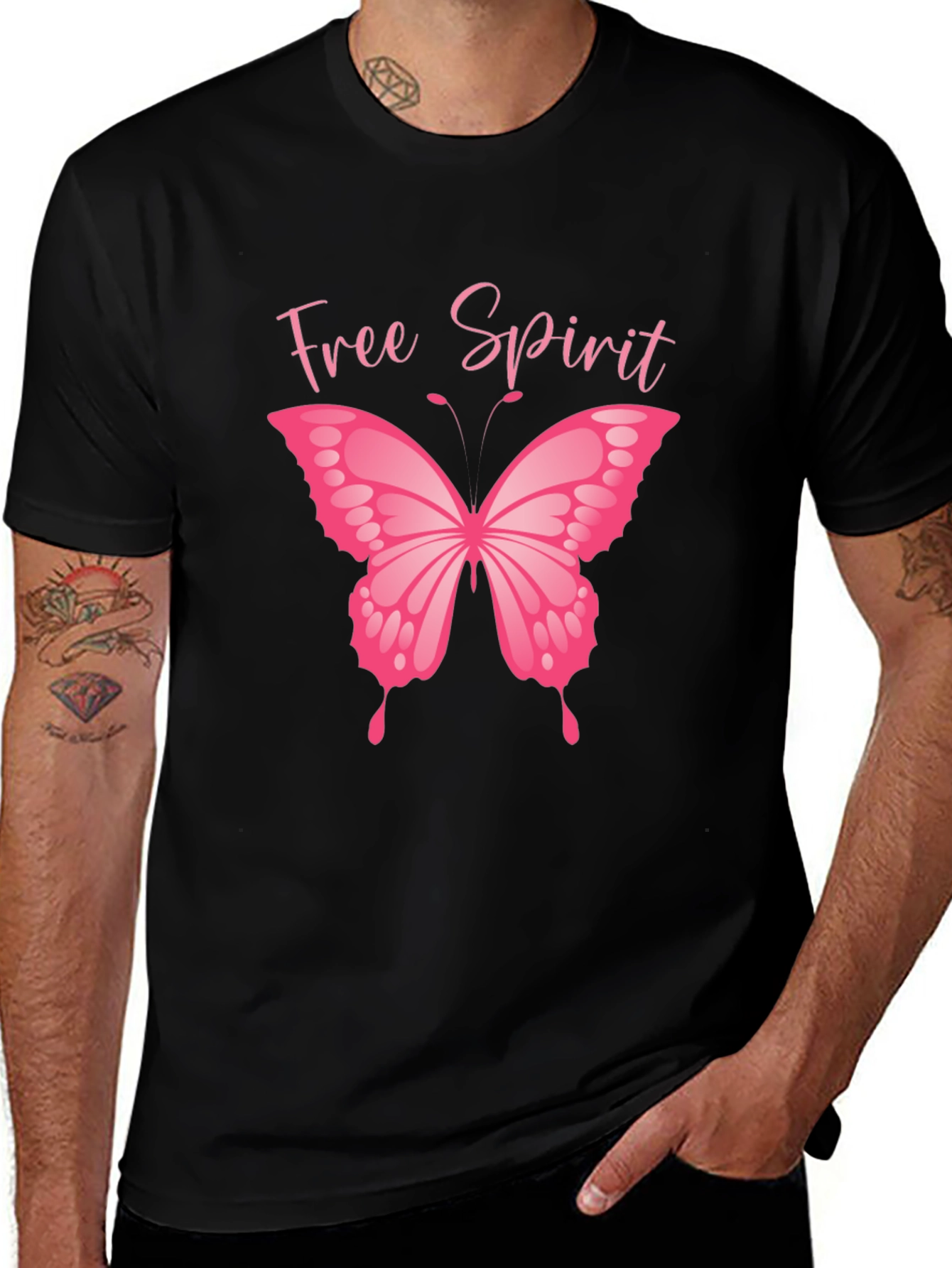 Variant 30 of Free Spirit Butterfly Graphic T-Shirt