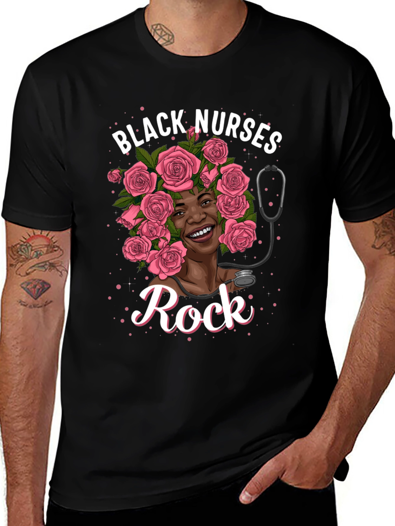 Variant 2 of Black Nurses Rock T-Shirt