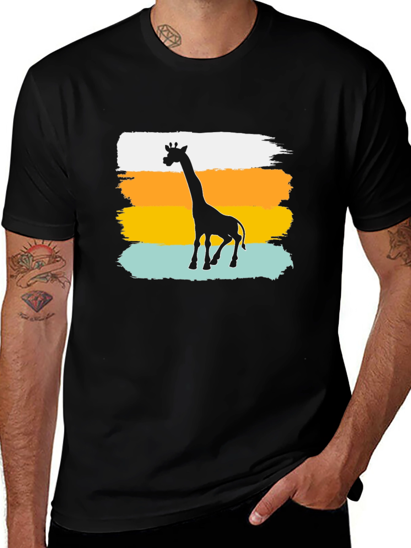 Variant 6 of Giraffe Silhouette T-Shirt - Graphic Tee