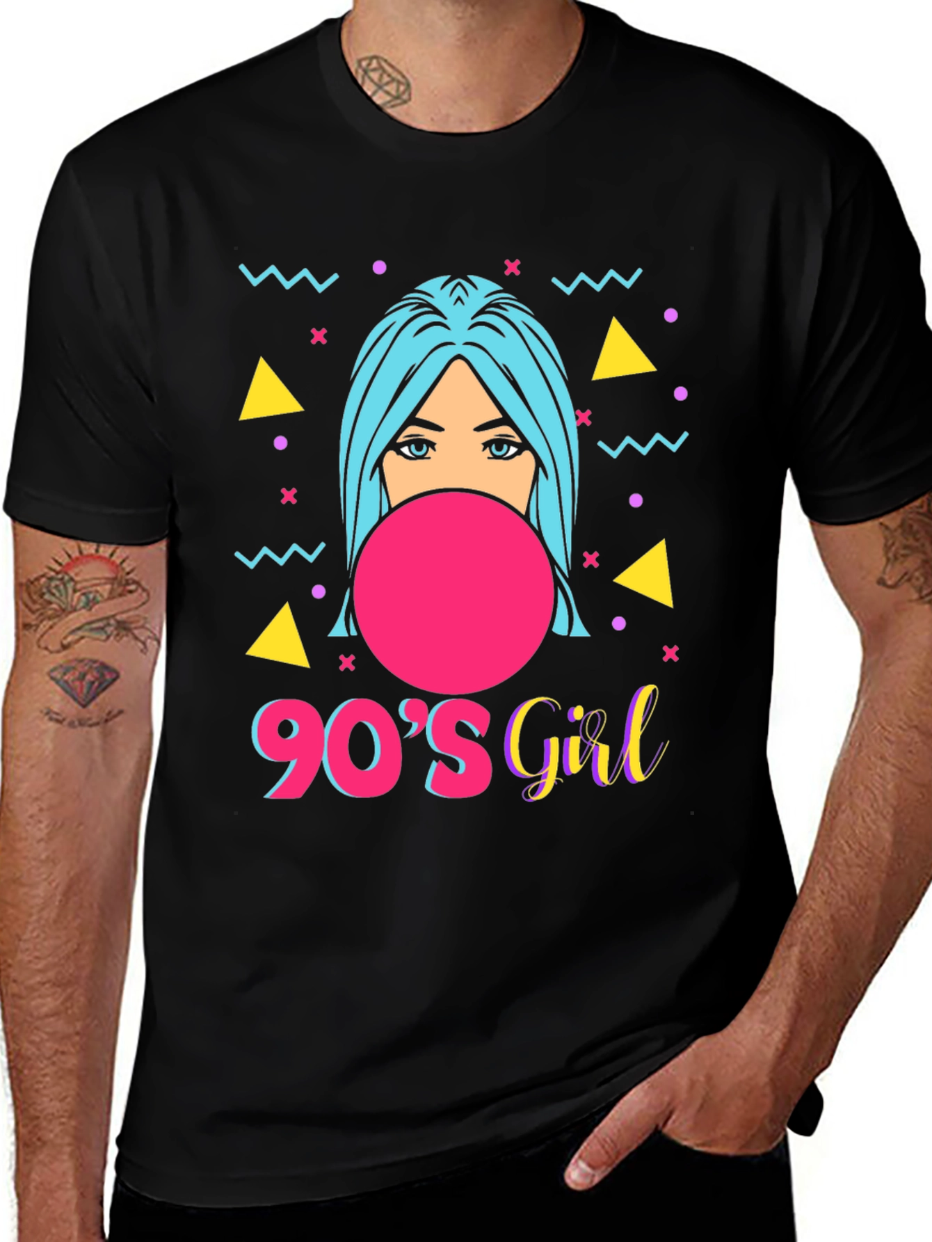 Variant 20 of 90s Girl Graphic Tee - Retro Style