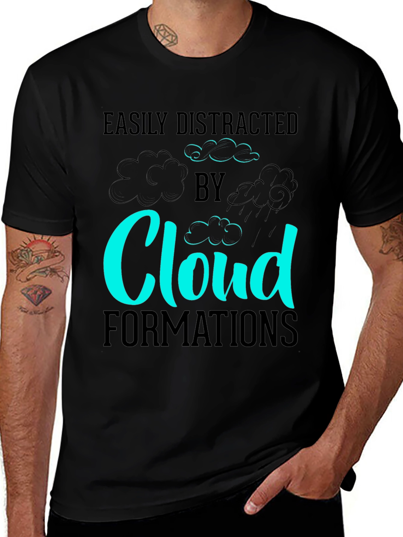 Variant 14 of Easily Distracted by Cloud Formations T-Shirt