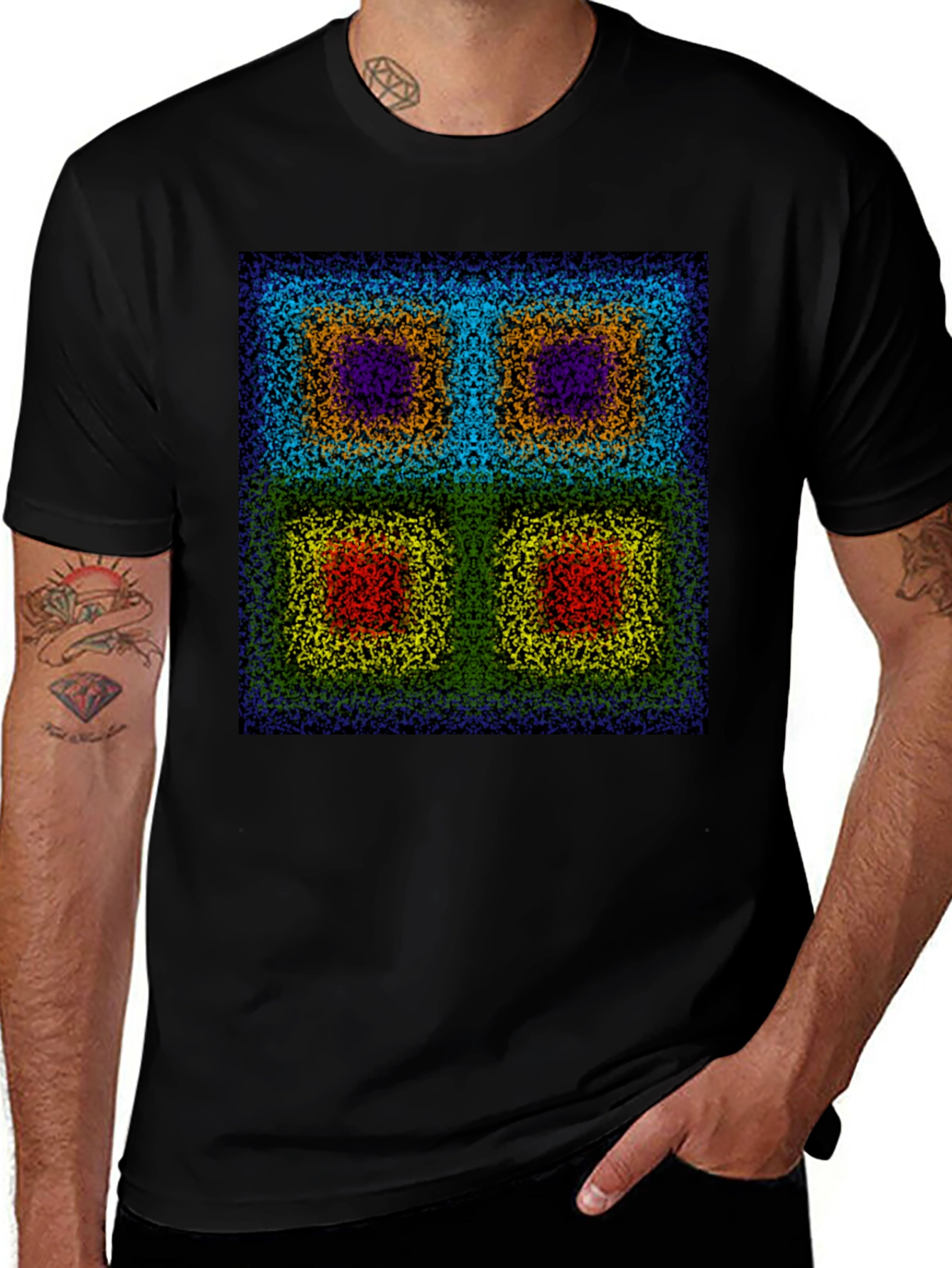 Variant 14 of Abstract Square Pattern T-Shirt