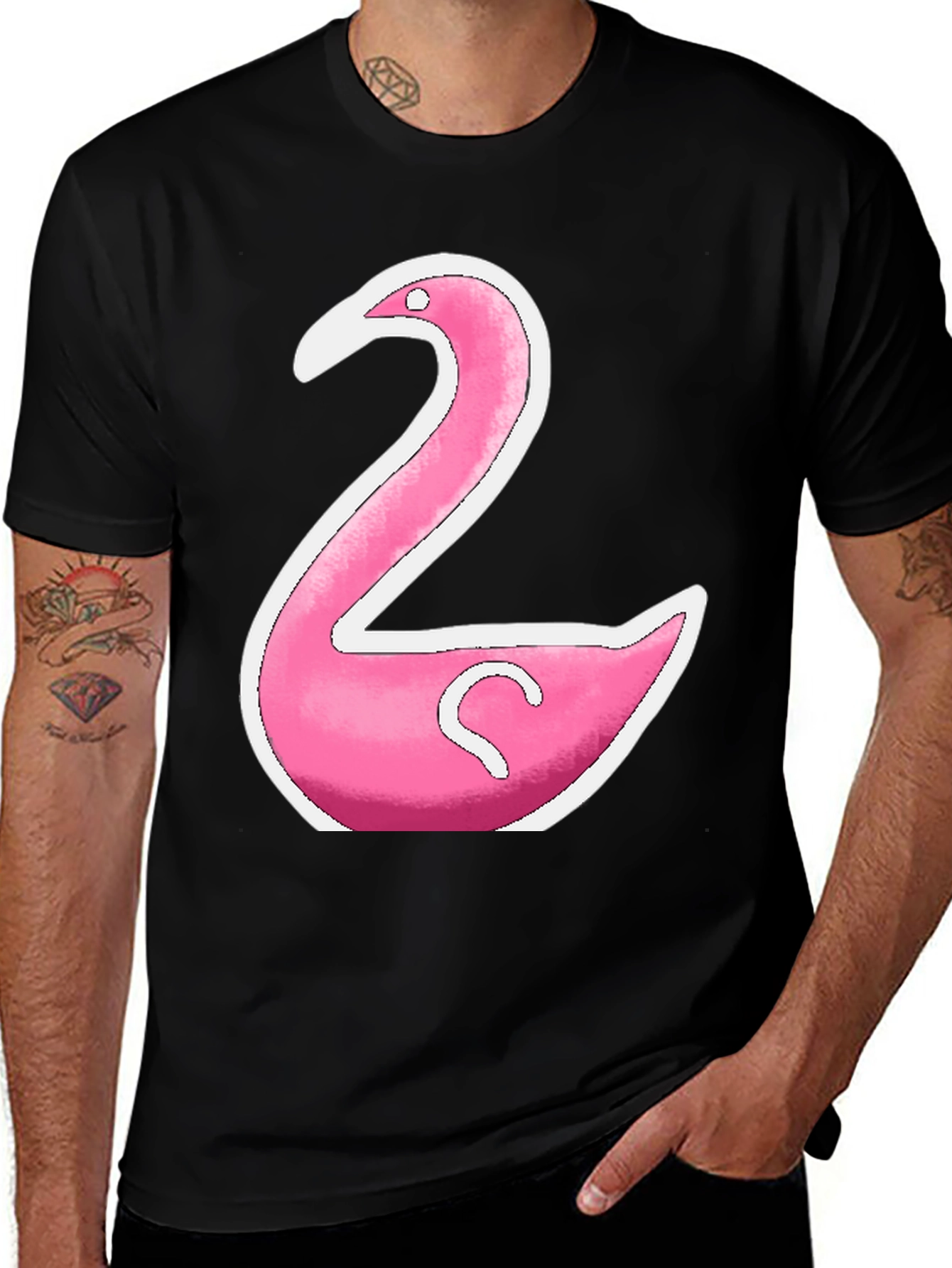Variant 8 of Pink Flamingo Graphic T-Shirt