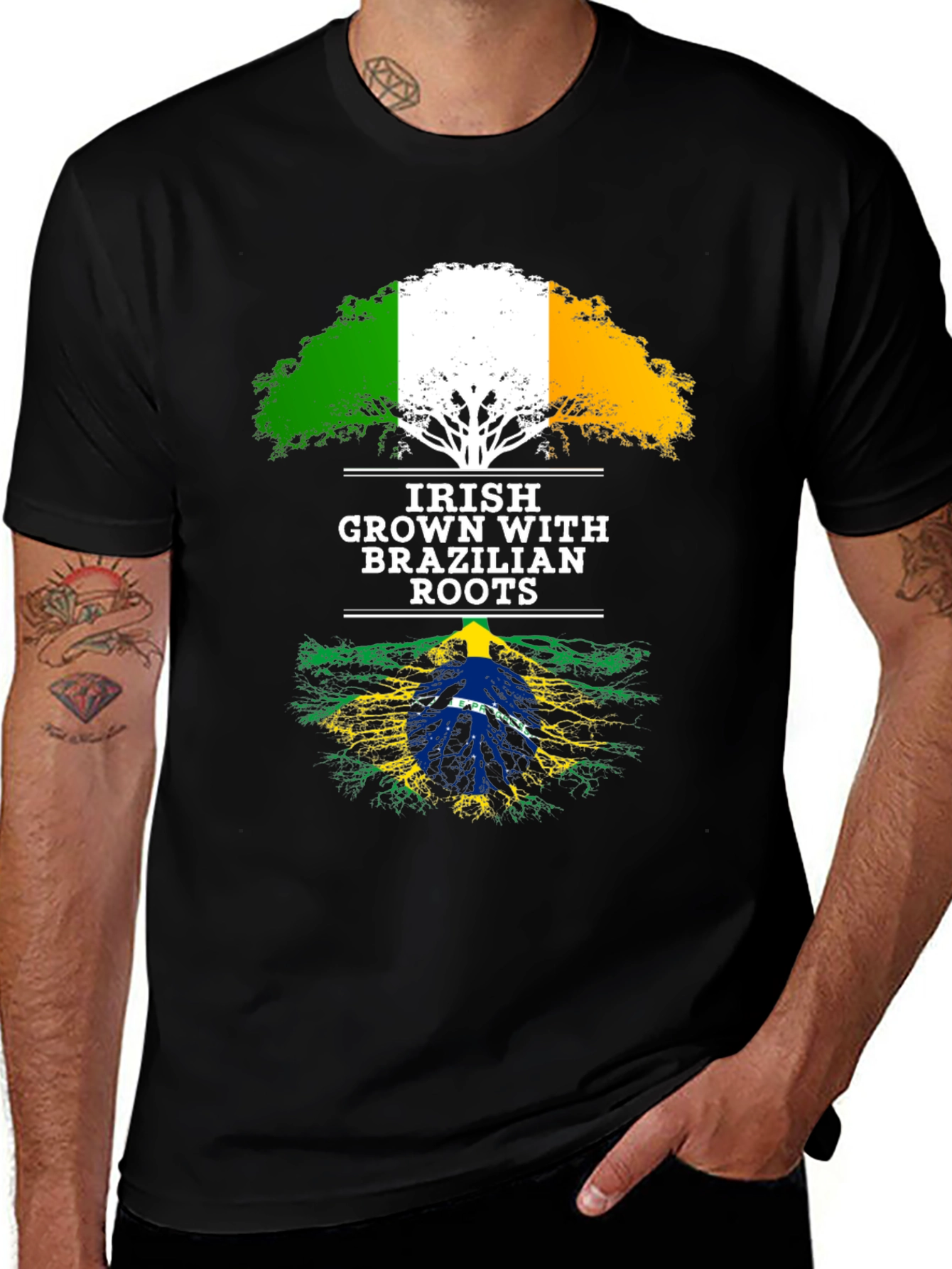 Irish Grown with Brazilian Roots T-Shirt