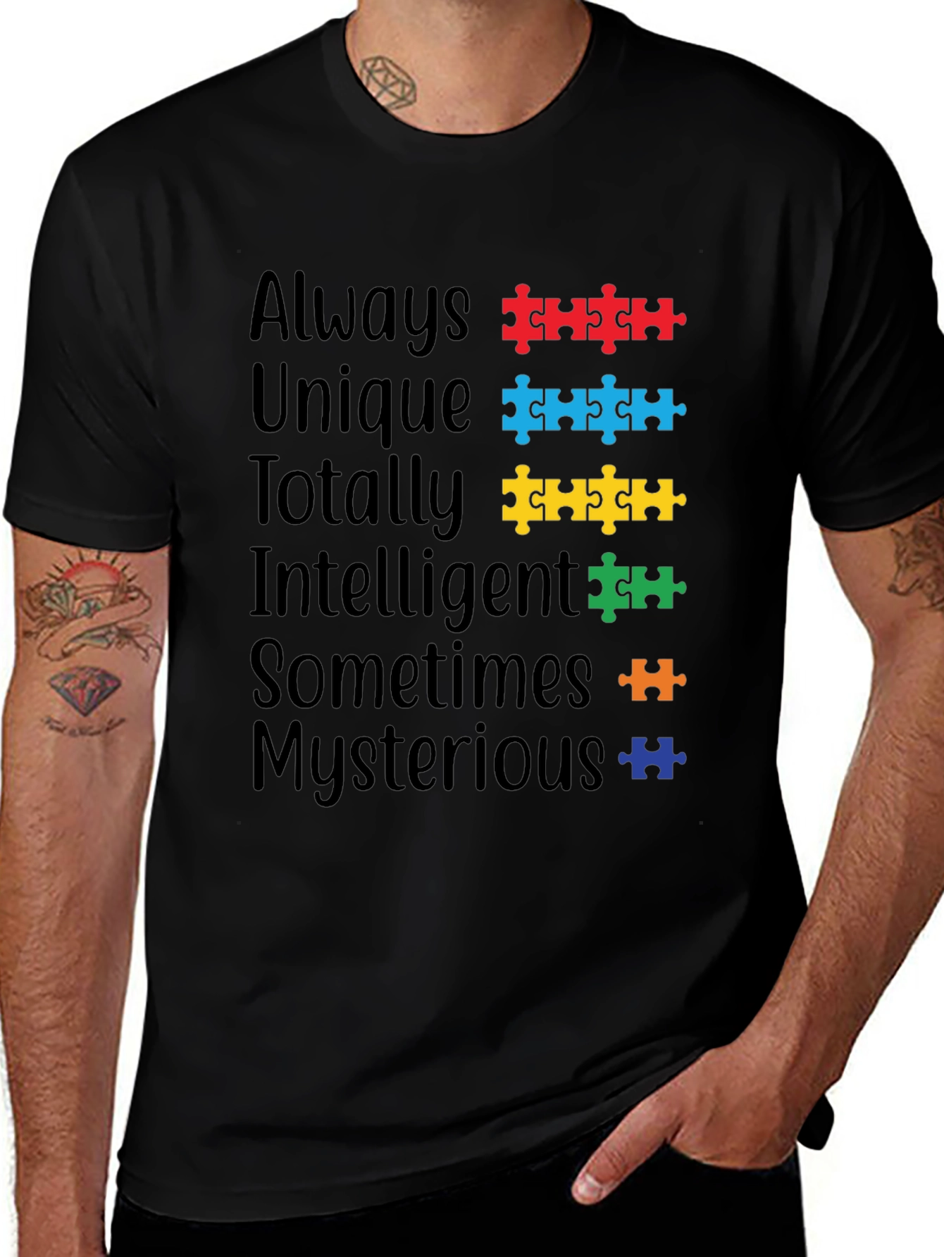 Autism Awareness Puzzle Piece T-Shirt - Always Unique