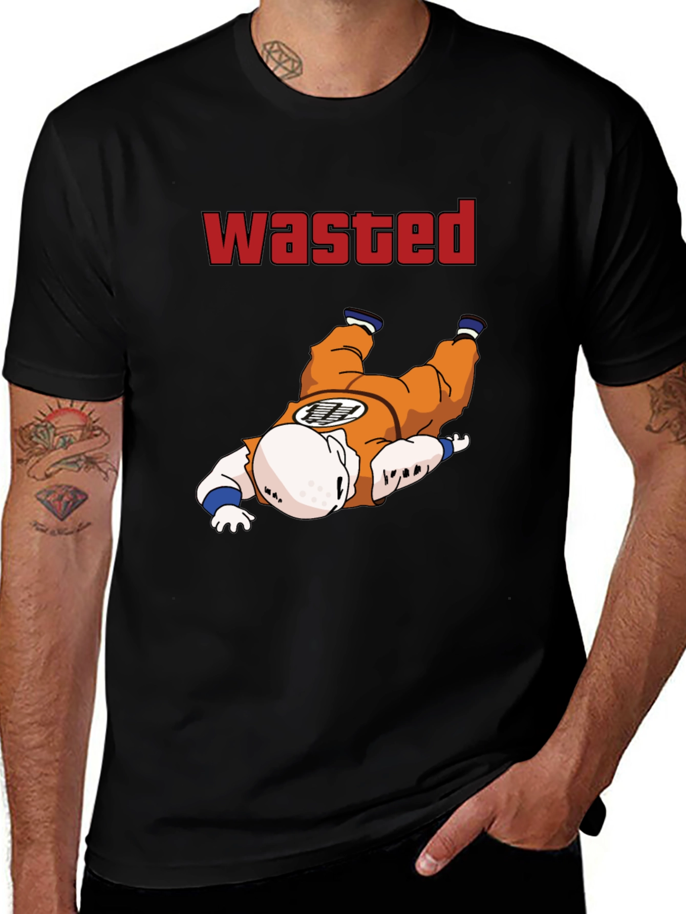 Variant 27 of Wasted Krillin Graphic T-Shirt