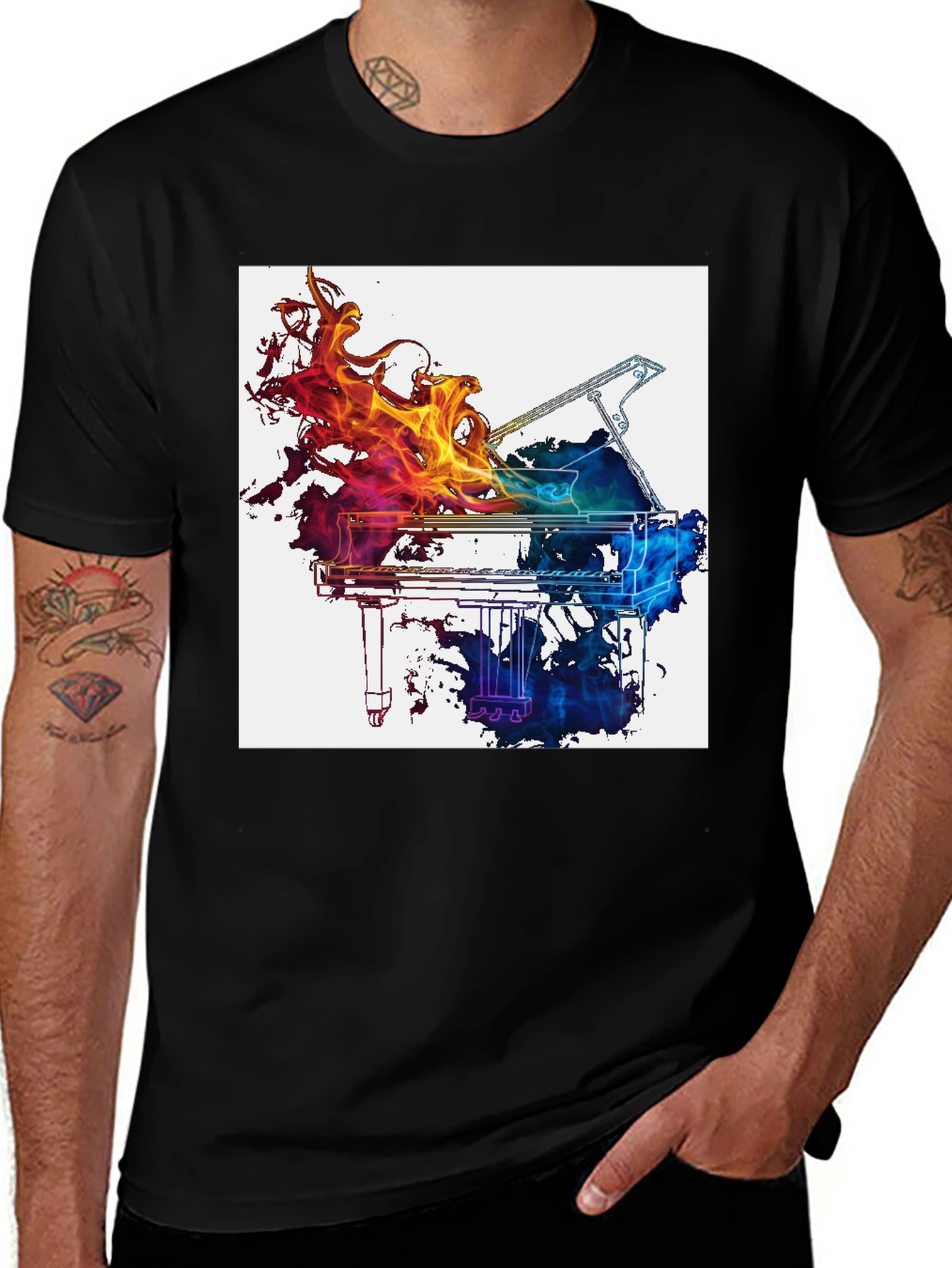 Variant 24 of Fiery Piano Graphic Tee