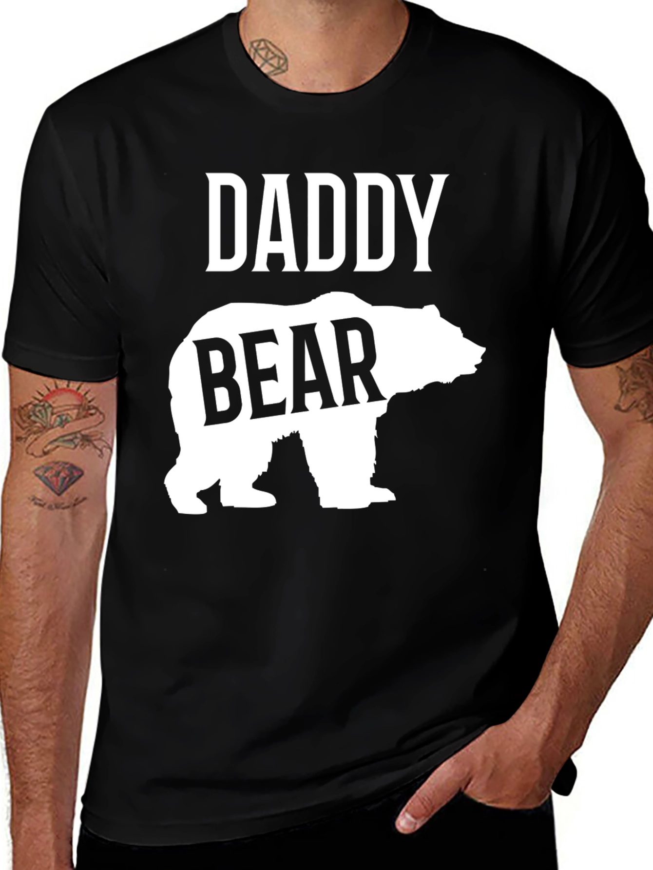 Variant 16 of Daddy Bear Graphic Tee - Father's Day Gift