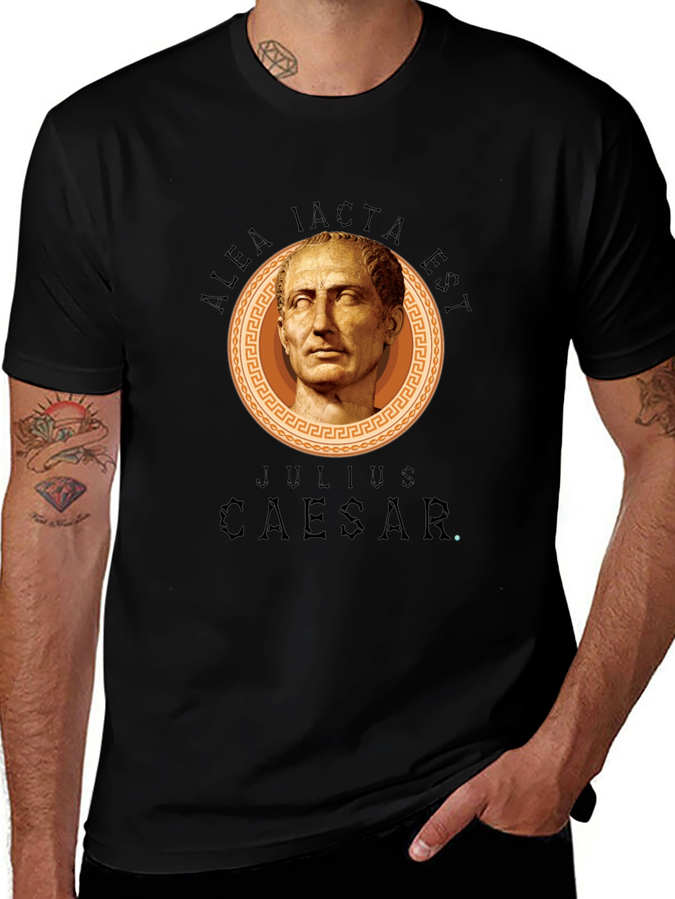 Variant 9 of Julius Caesar Black Graphic T-Shirt