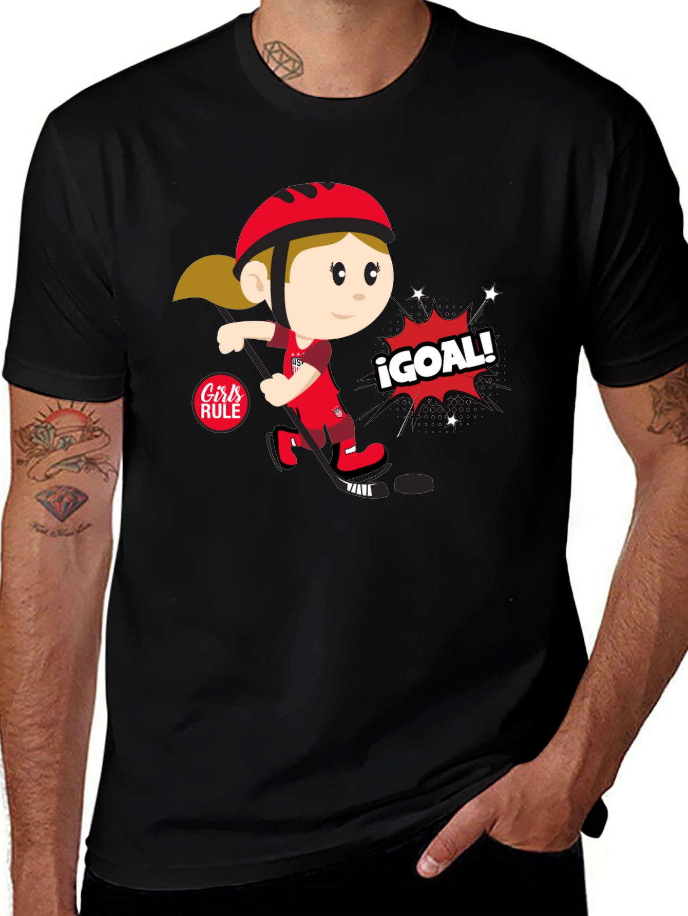 Girls Rule Soccer T-Shirt - ¡Goal!