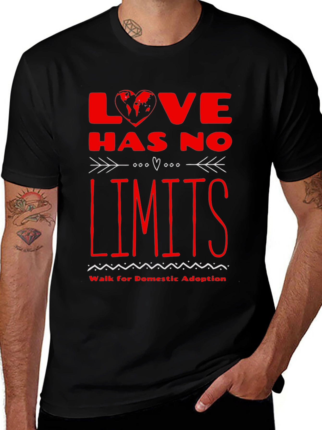 Variant 11 of Love Has No Limits T-Shirt - Adoption Walk