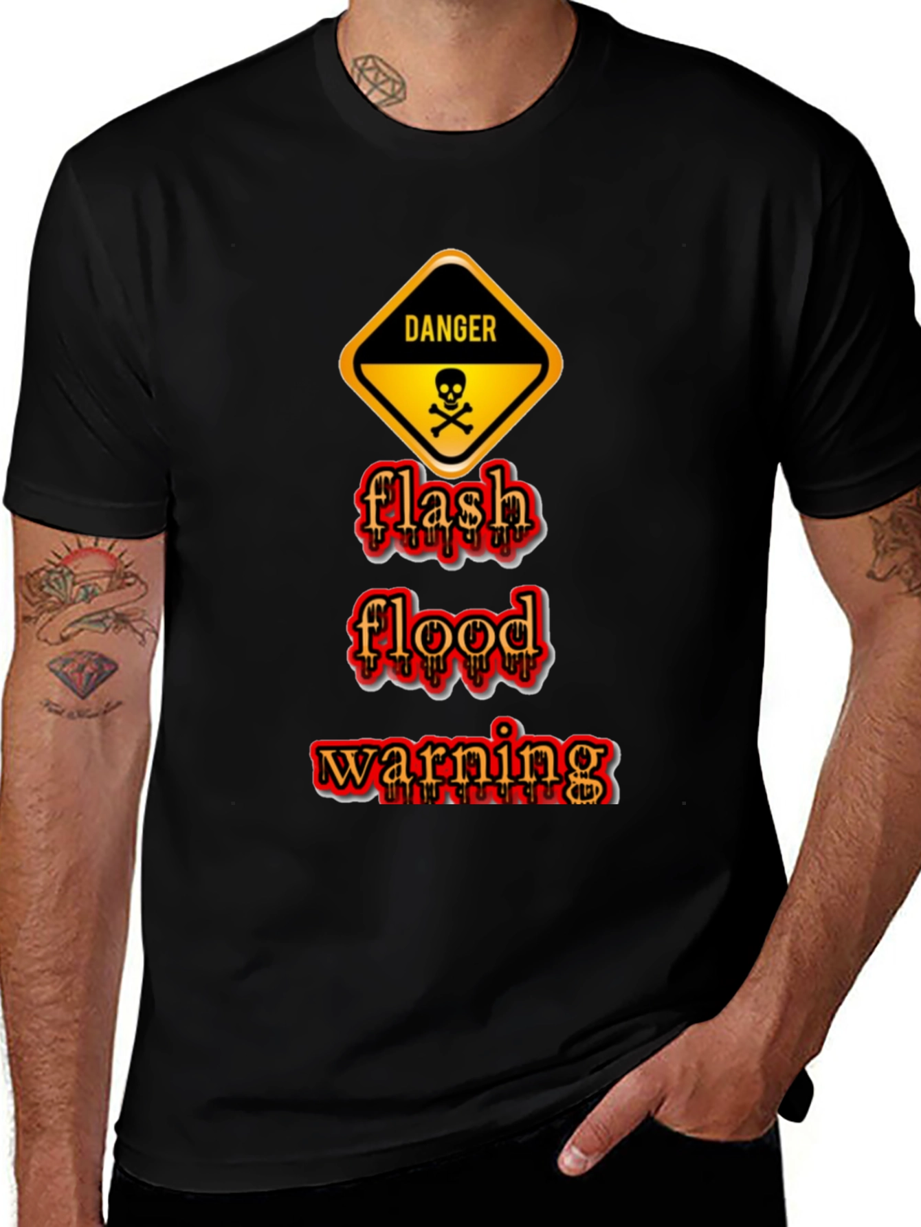 Variant 28 of Danger Flash Flood Warning Graphic T-Shirt