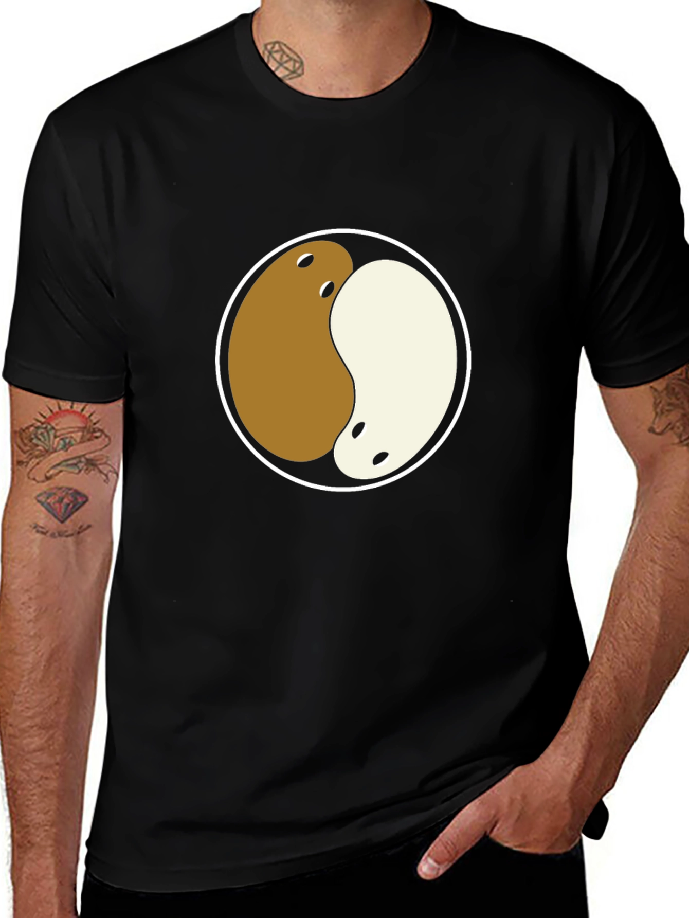 Variant 21 of Yin Yang Beans Graphic T-Shirt
