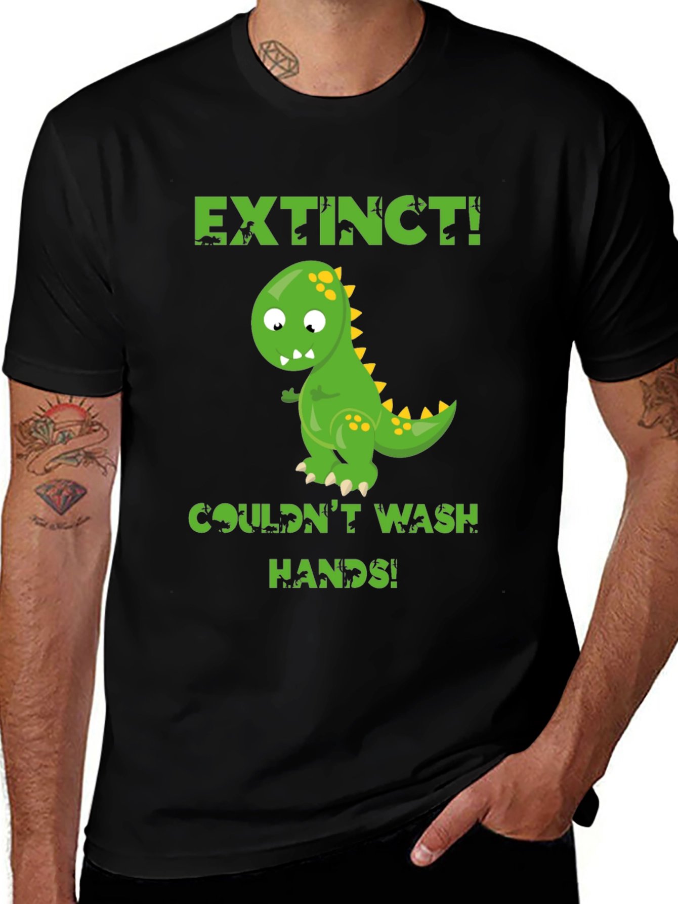 Variant 19 of Extinct Dinosaur Funny Graphic T-Shirt