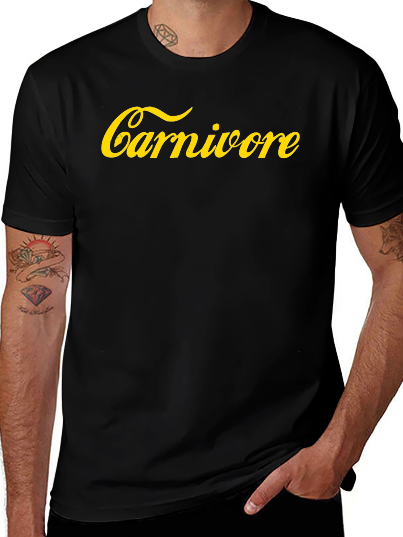 Carnivore Black T-Shirt - Bold Statement Tee