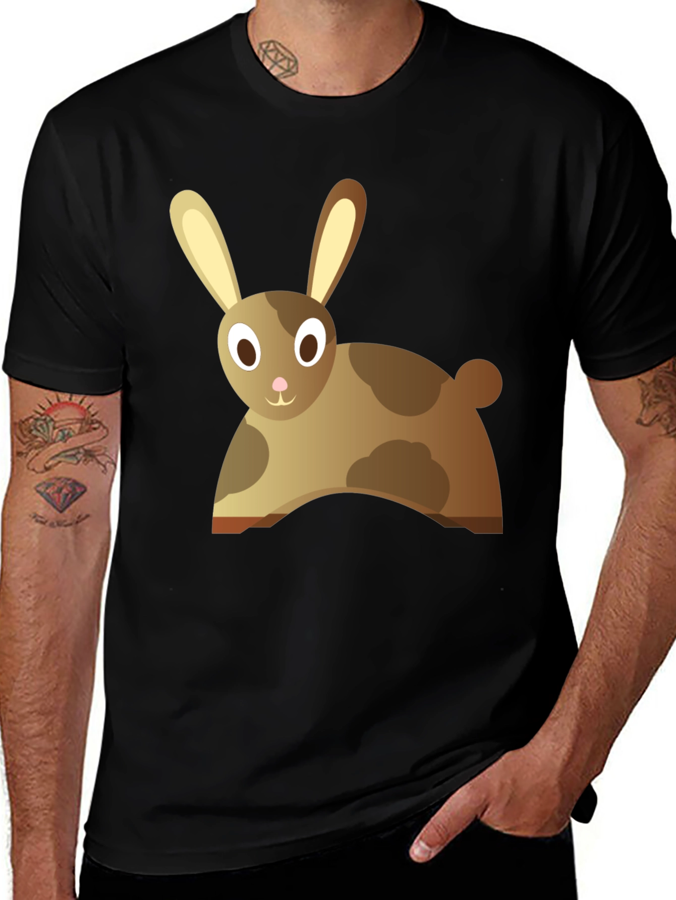 Variant 9 of Cute Cartoon Rabbit Graphic T-Shirt