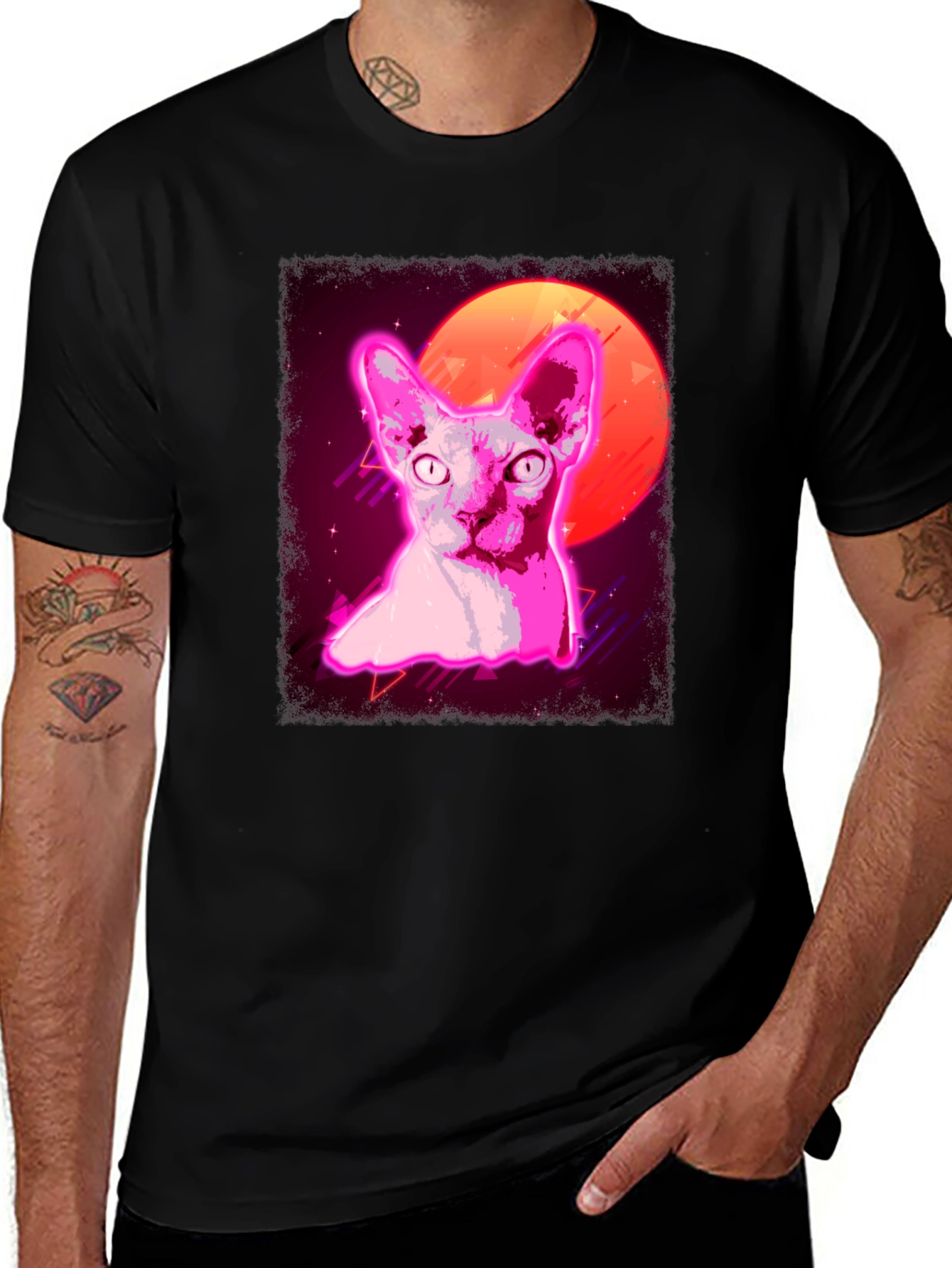 Variant 18 of Retro Sphynx Cat T-Shirt