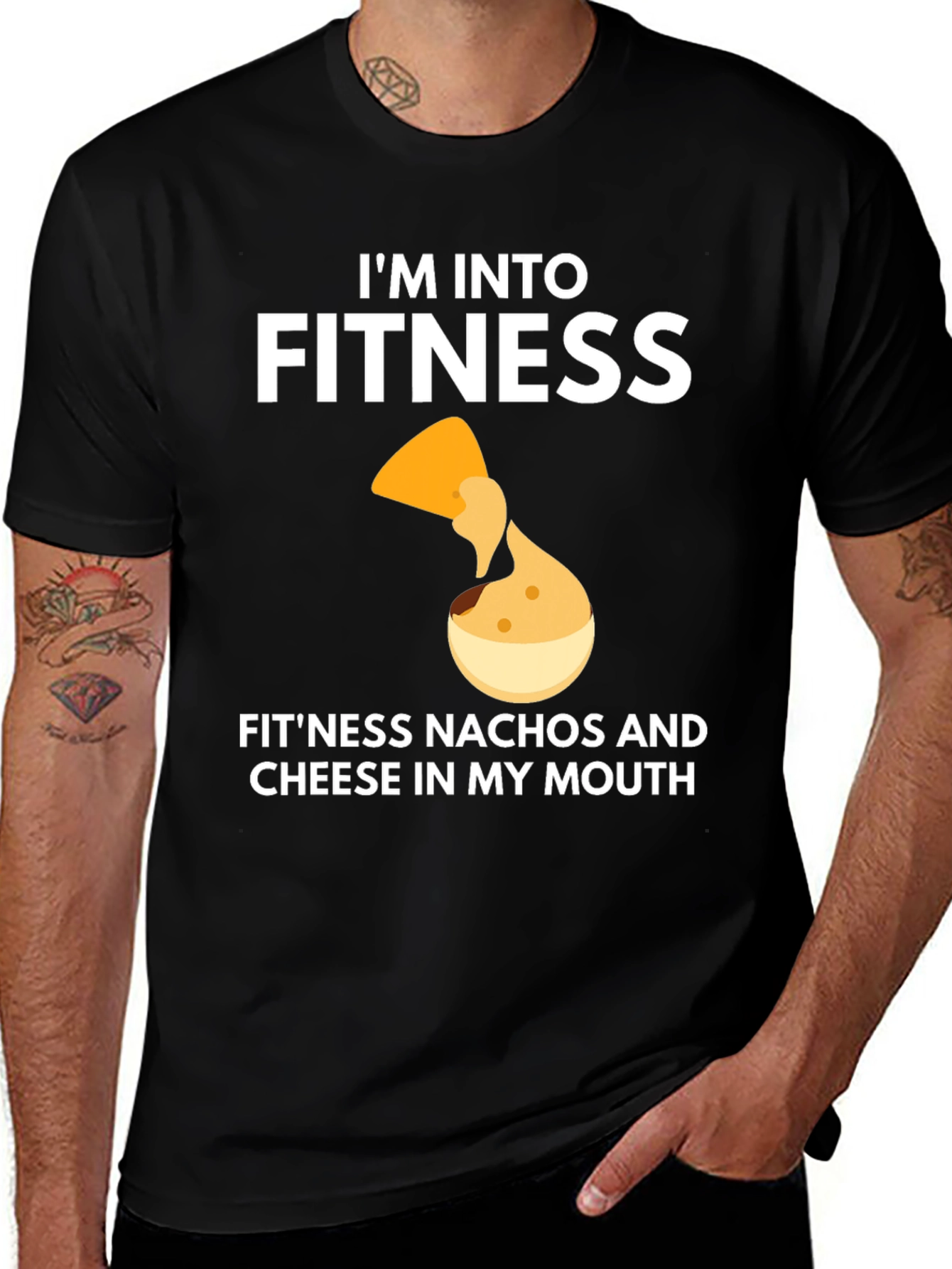 Fitness Nachos T-Shirt - Funny Foodie Tee