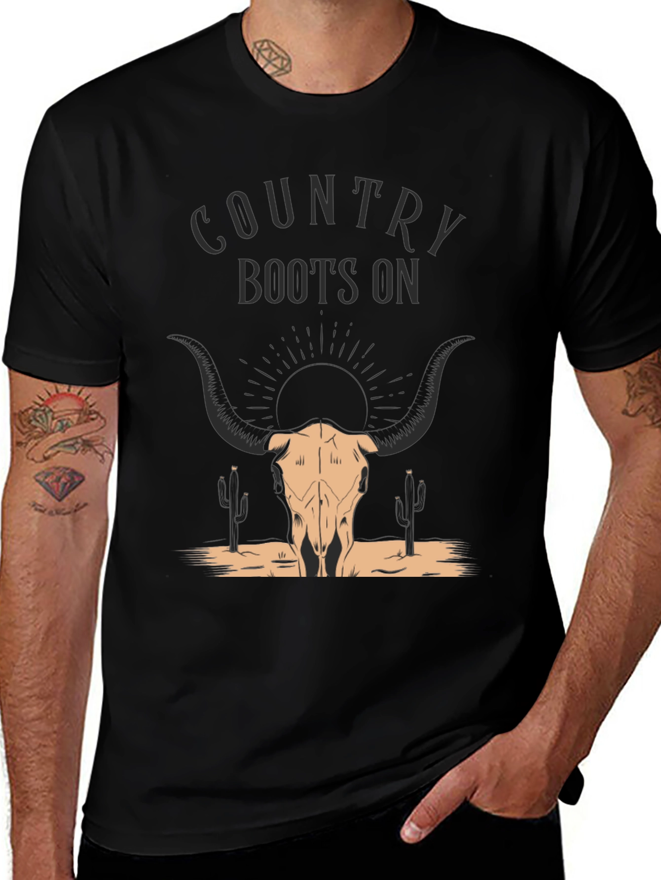 Variant 20 of Country Boots On Graphic Tee