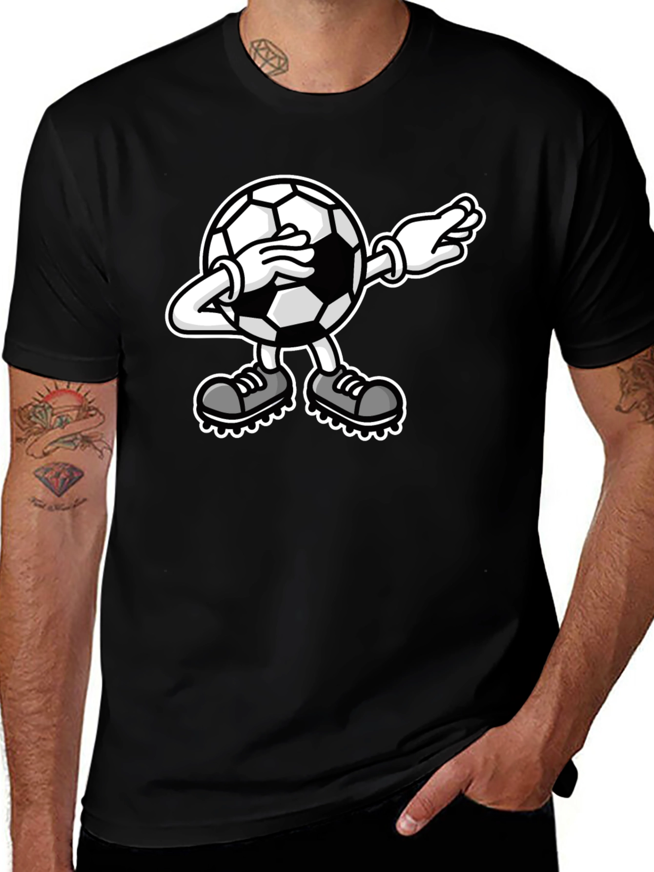 Variant 30 of Soccer Dab Black T-Shirt