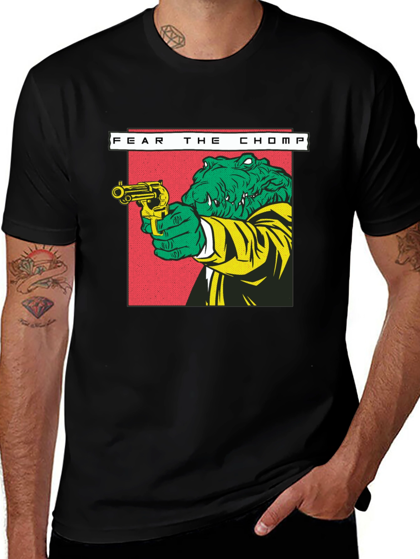 Variant 15 of Fear the Chomp Alligator Graphic T-Shirt