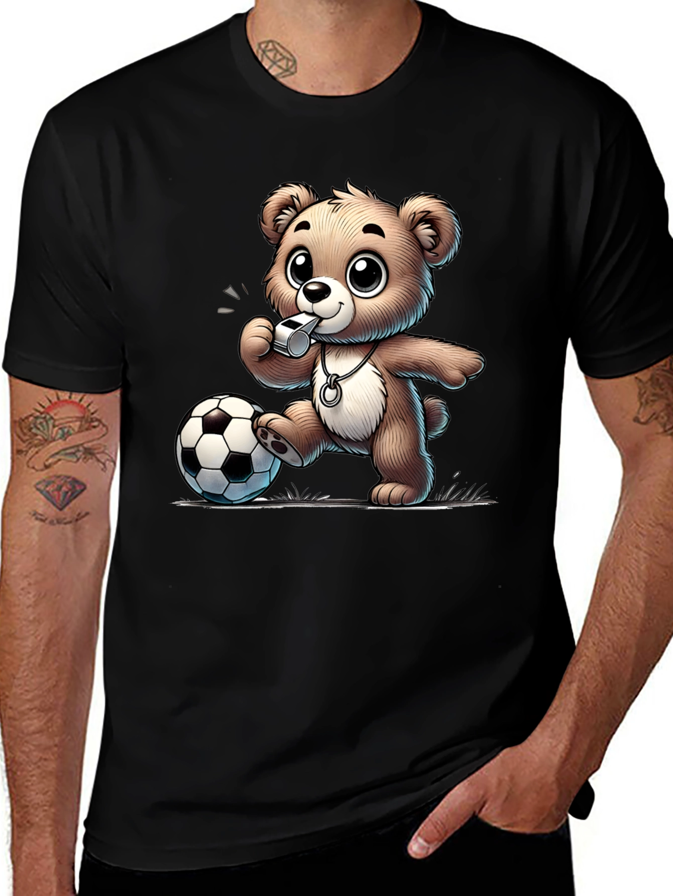 Variant 14 of Referee Bear Graphic T-Shirt