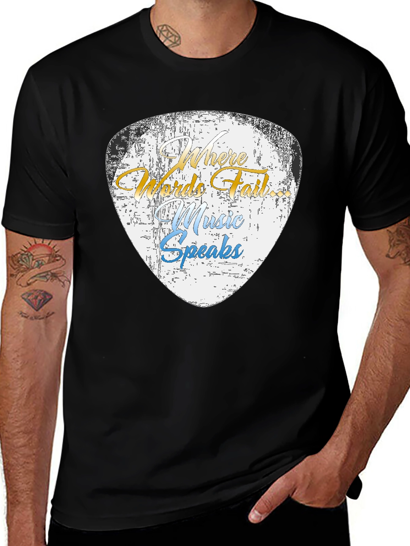 Black Music Speaks Graphic Tee main image