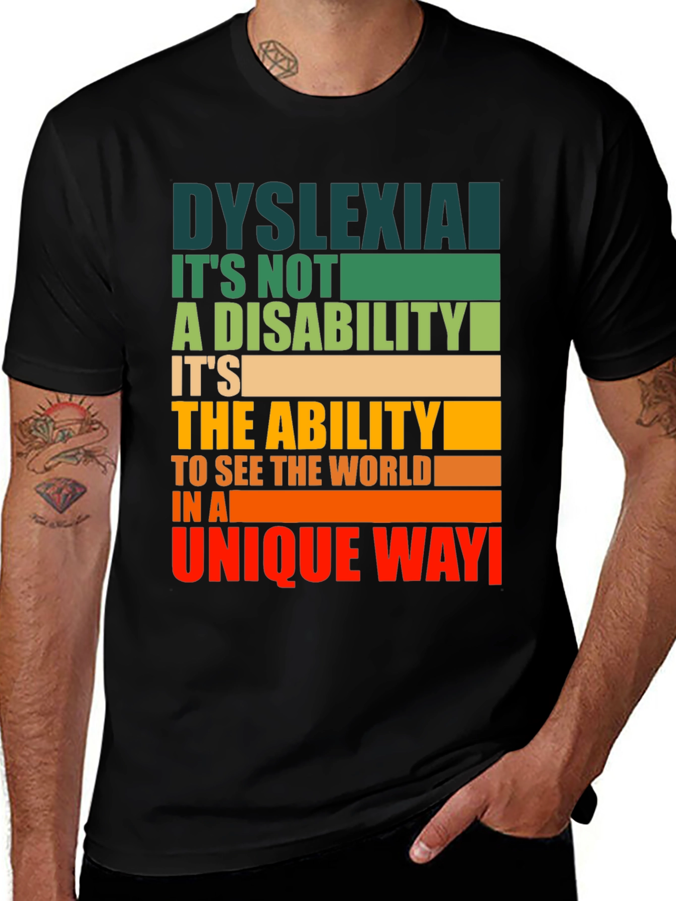 Dyslexia Awareness T-Shirt - Unique Way