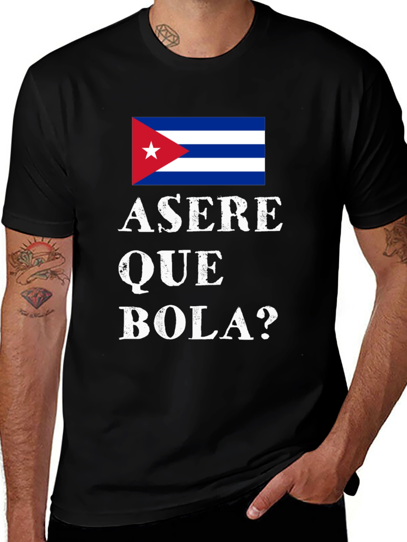 Cuba Flag ASERE QUE BOLA? T-Shirt